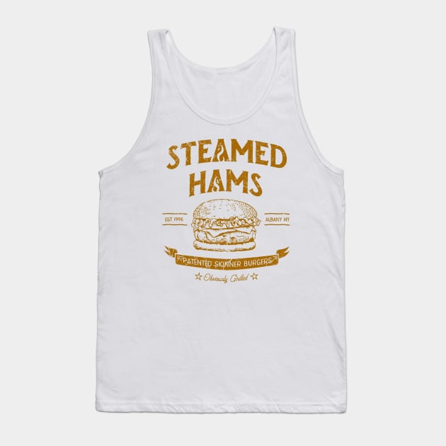 Steamed Hams, Skinny Burgers Tank Top by artistcill